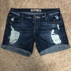 Guess Distressed Denim Shorts